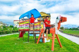 colorful wooden horse homestay