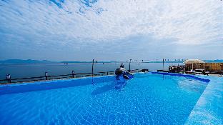 blue and white pension