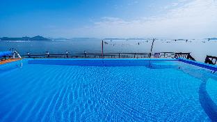 blue and white pension