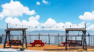 blue and white pension