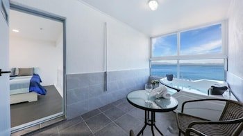 blue and white pension