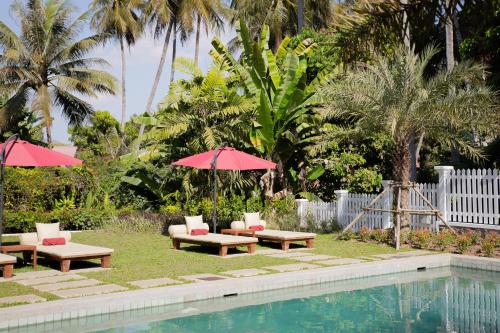 parasol blanc luang prabang