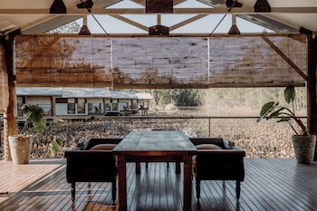 the boathouses at leaves and fishes