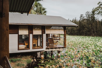 the boathouses at leaves and fishes