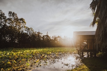 the boathouses at leaves and fishes