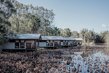 the boathouses at leaves and fishes