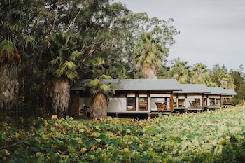 the boathouses at leaves and fishes