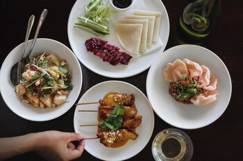 the boathouses at leaves and fishes