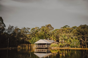 the boathouses at leaves and fishes