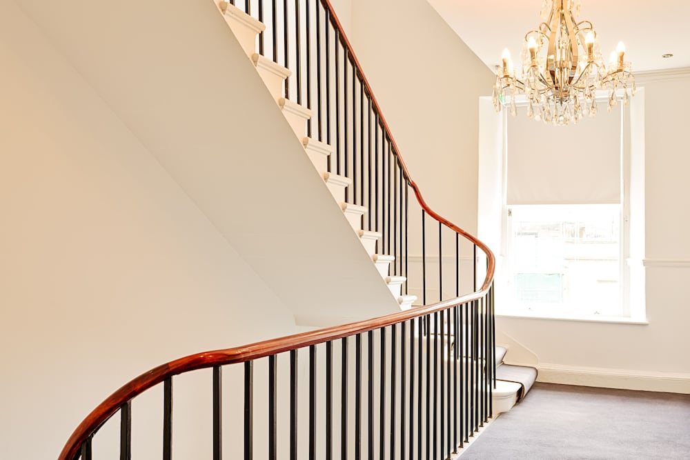 re imagined flat in georgian architecture townhouse