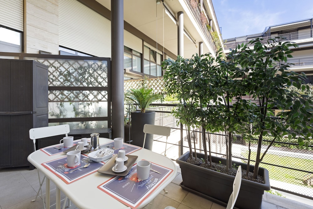 elegant loft with balcony
