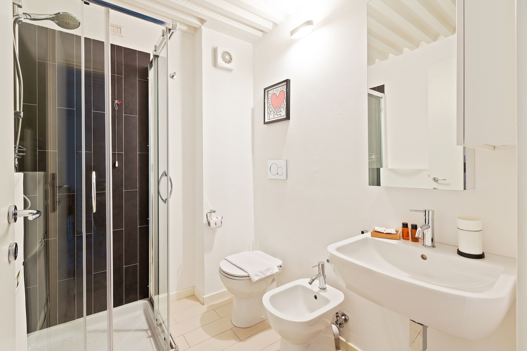 elegant loft with balcony