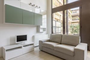 elegant loft with balcony