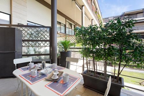 elegant loft with balcony
