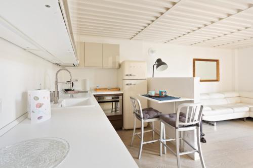 elegant loft with balcony