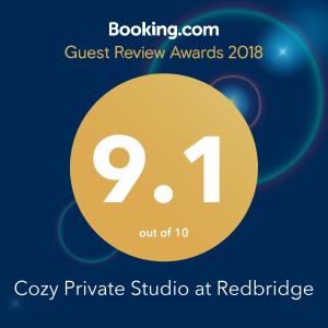 cozy private studio at redbridge