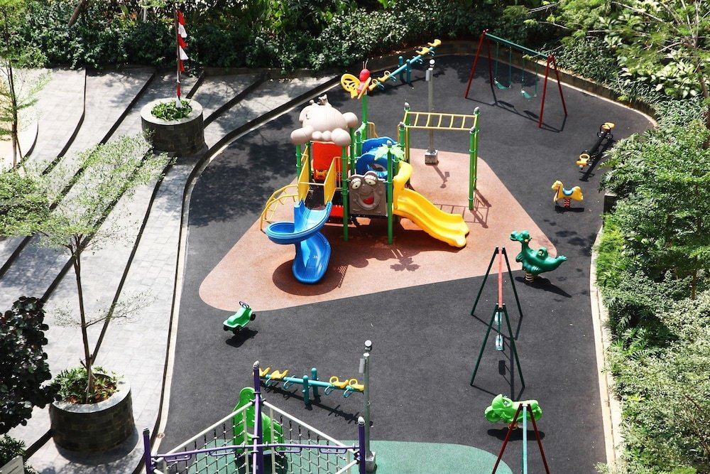 minimalist studio room at the springlake apartment sumarecon bekasi