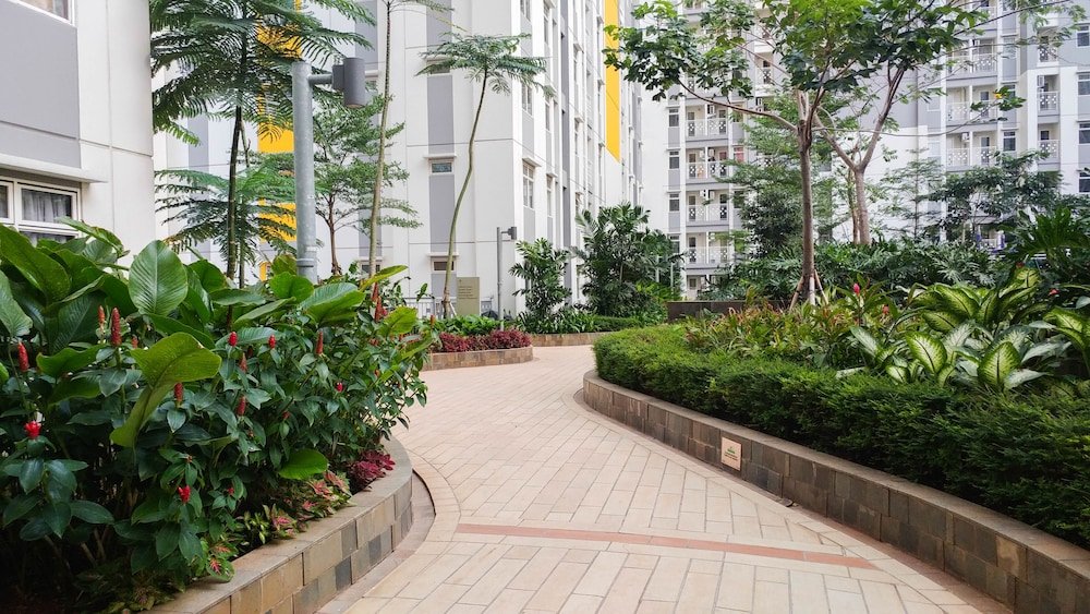 minimalist studio room at the springlake apartment sumarecon bekasi