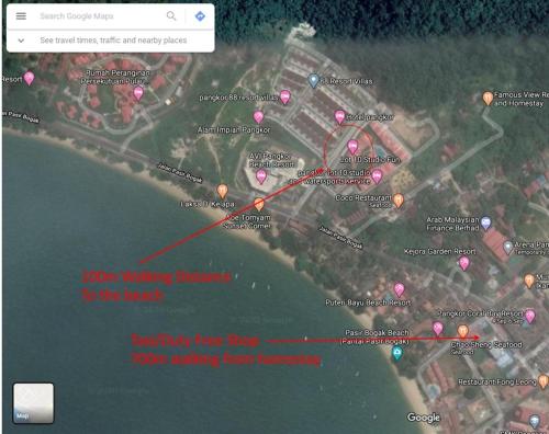 walking distance to the beach pangkor
