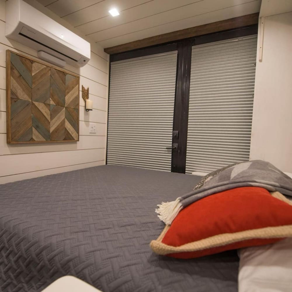 yellow blue elegant container tiny house