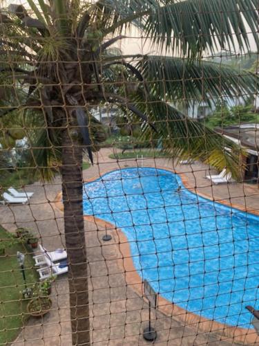 pool facing apartment in riviera foothills near baga arpoara