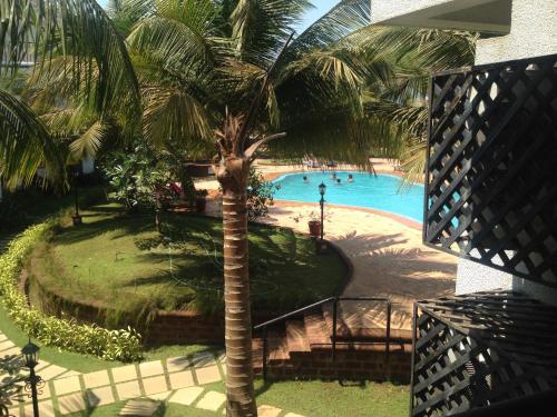 pool facing apartment in riviera foothills near baga arpoara