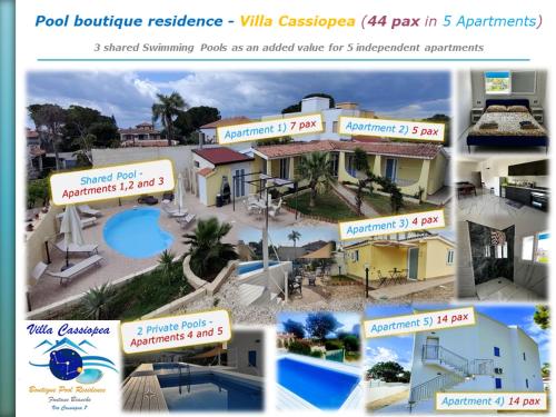 ville ninfea cassiopea e rosa pool seaside relais