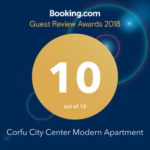 corfu city center modern apartment