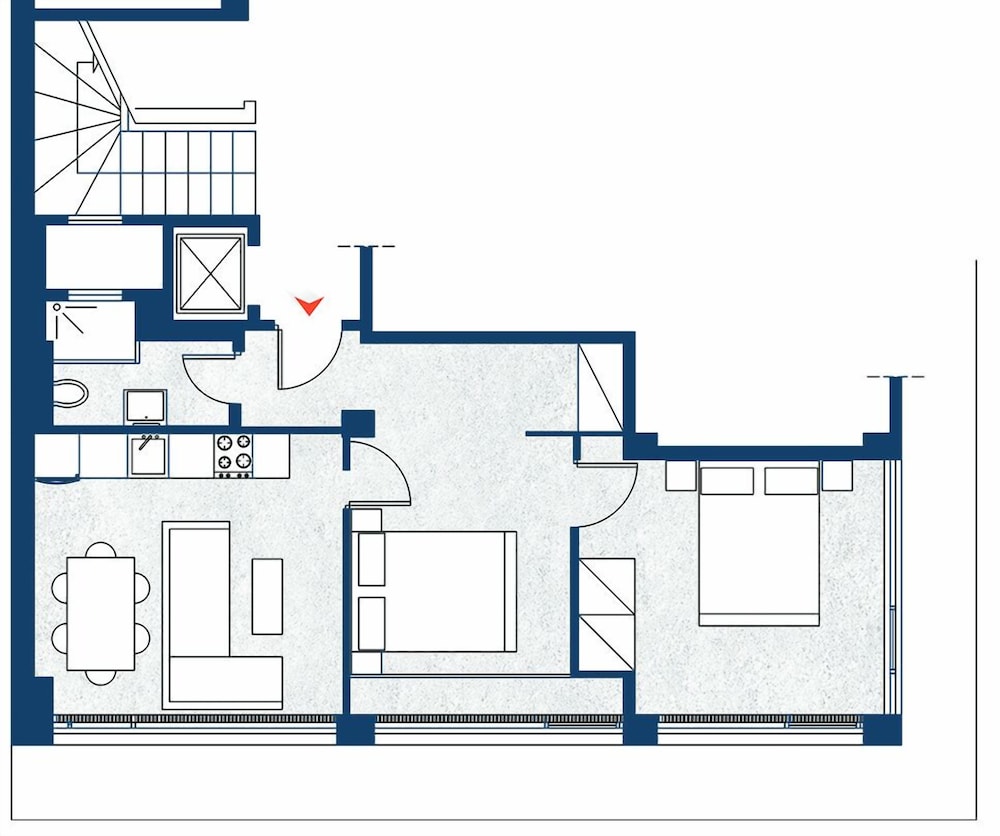 penthouse and apartments by the sea near airport