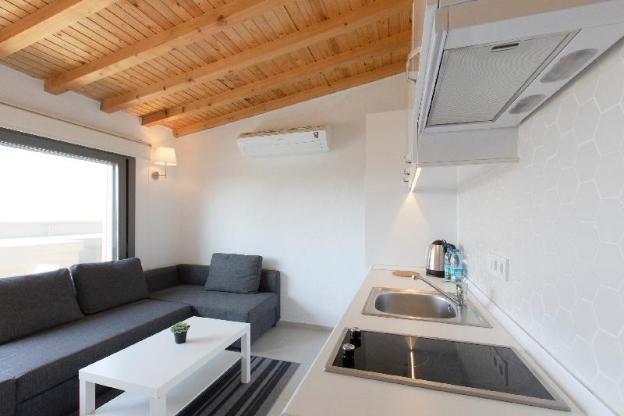 aegean apartments marina and chios island view