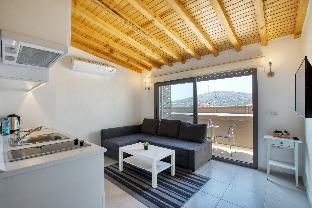 aegean apartments marina and chios island view