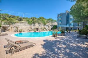 aegean apartments marina and chios island view