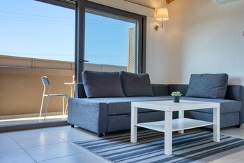 aegean apartments marina and chios island view