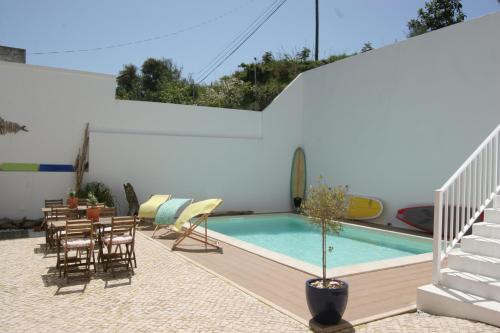 casa encosta da lagoa