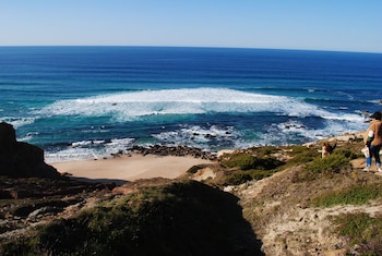 casa encosta da lagoa