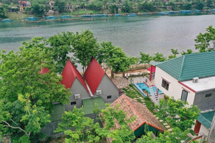 restful river bungalow