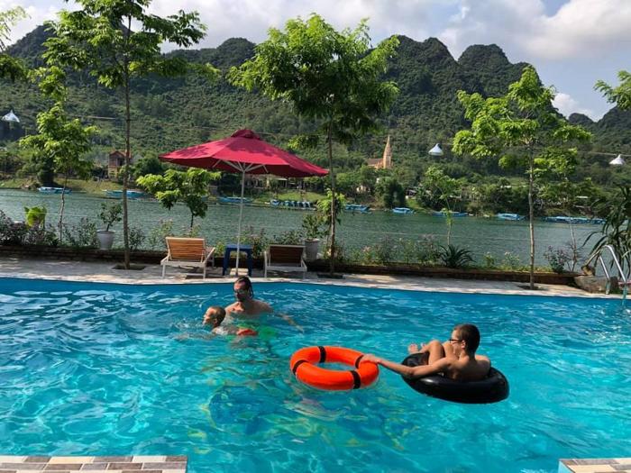 restful river bungalow