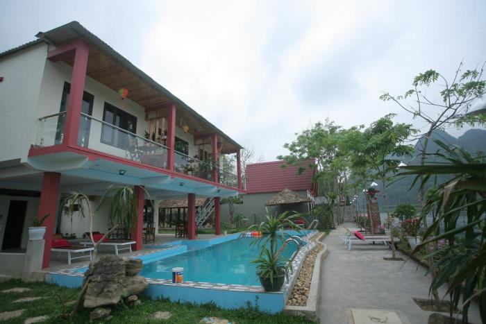 restful river bungalow