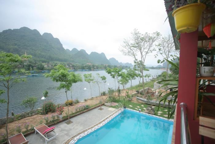 restful river bungalow