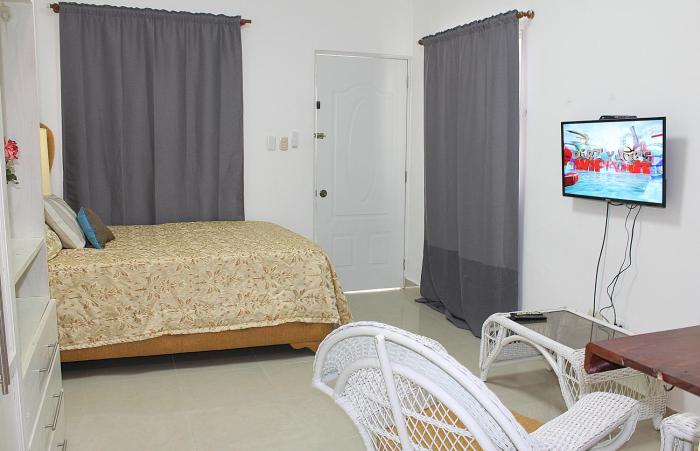 fully equipped 1br studio dt 2mins to the beach