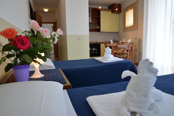 two room apartment for 3 people with kitchen and private bathroom