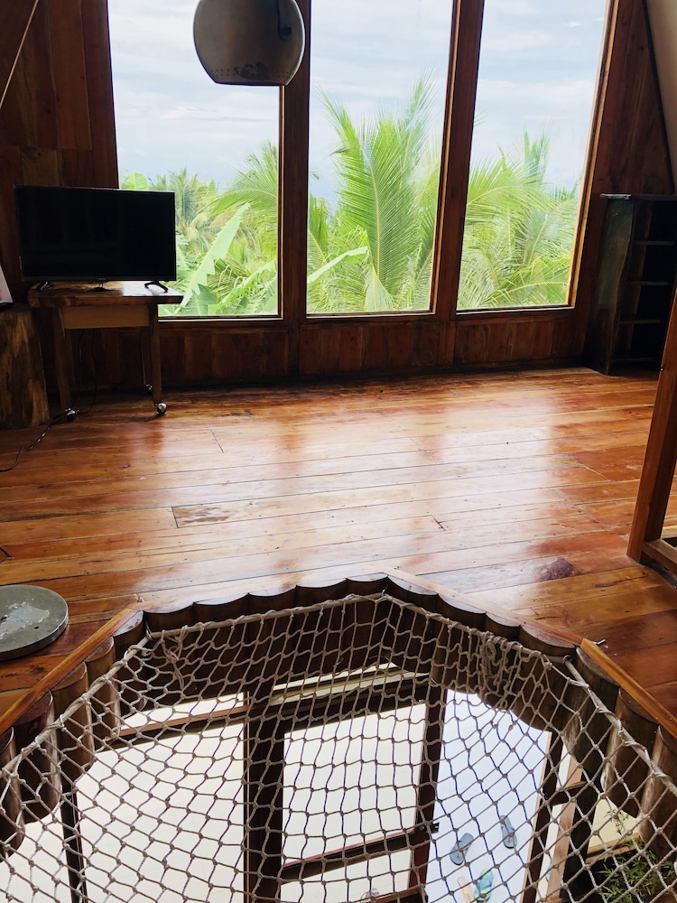 a frame volcano house