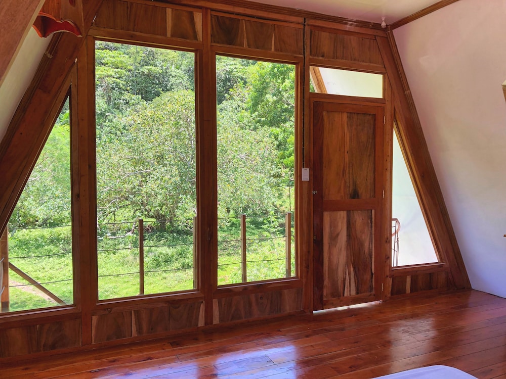 a frame volcano house
