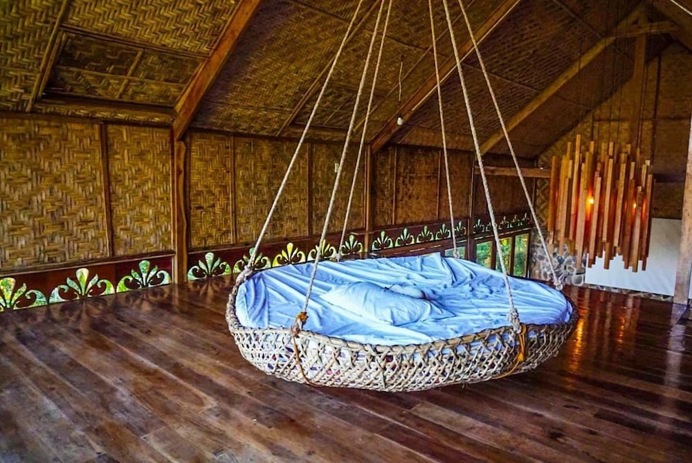 a frame volcano house