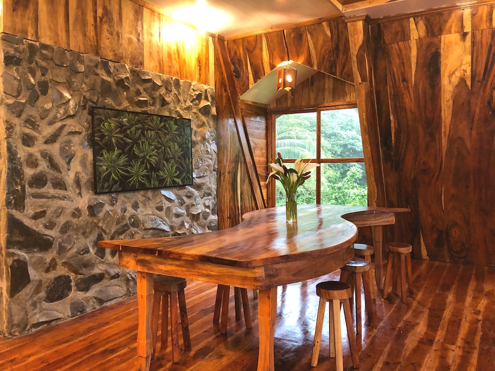 a frame volcano house