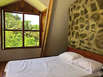 a frame volcano house