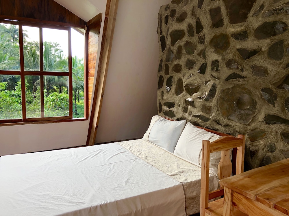 a frame volcano house