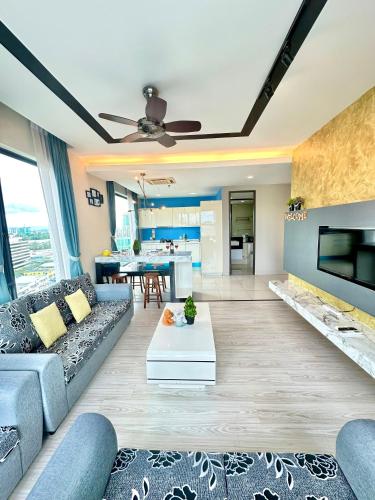 cozy living sky apartment