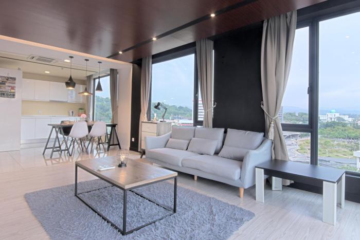 cozy living sky apartment