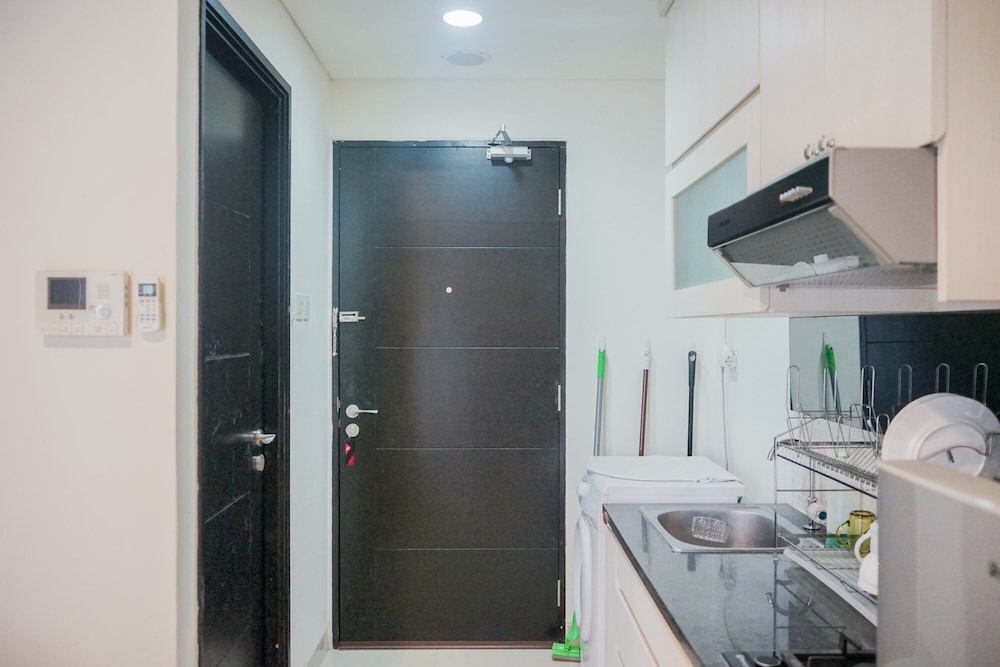 minimalist pool view low rise studio paramount skyline apartment